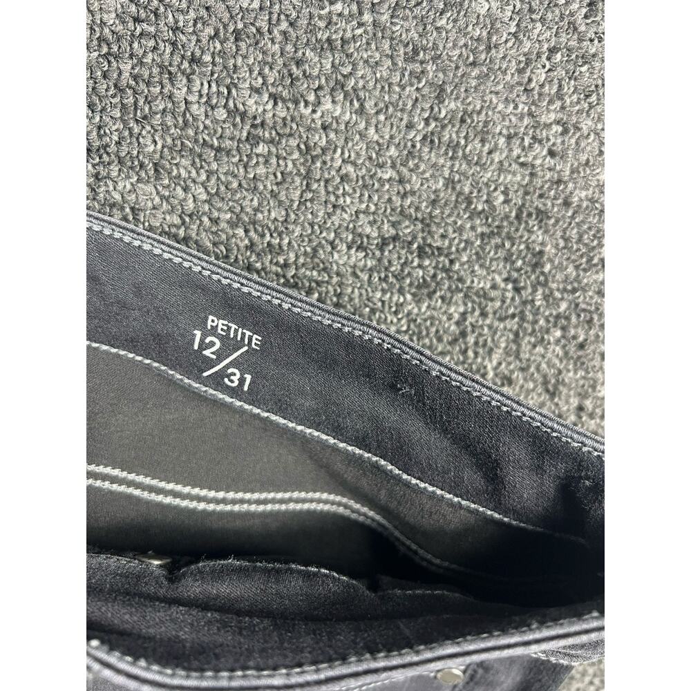 Liverpool Petite The Skinny Black Faded Mid Rise Stretch Denim Jeans Womens 12P - Picture 4 of 14